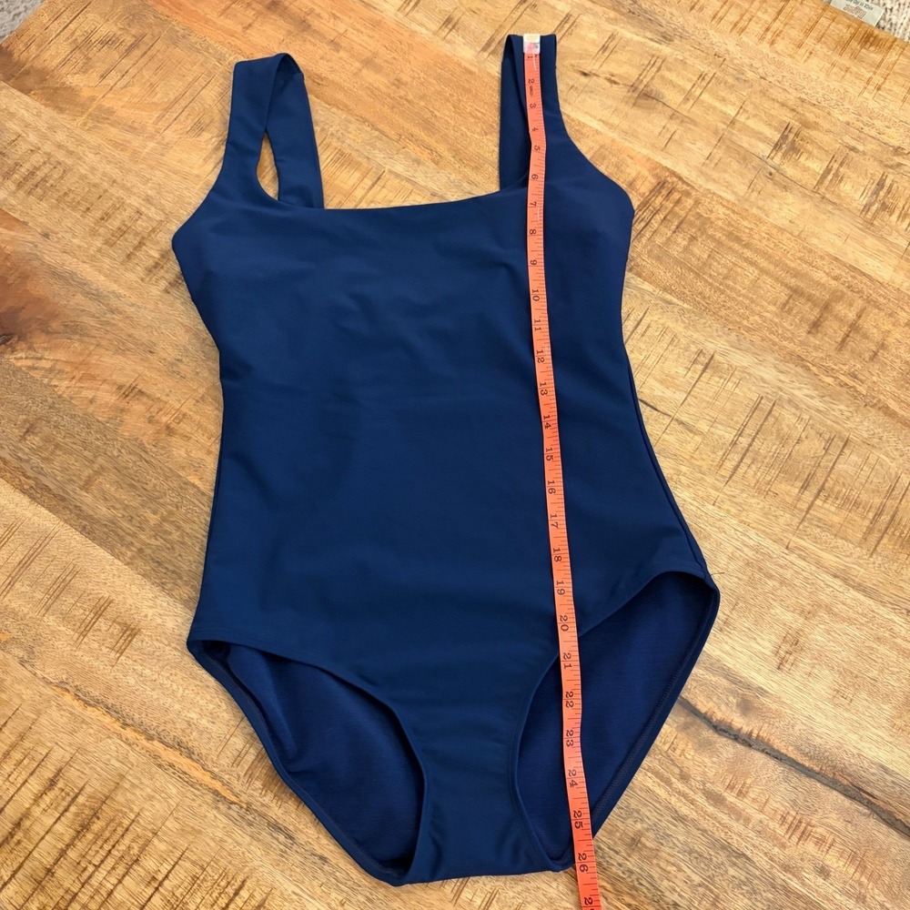 Stylest Dreamsculpt Tank One Piece Swimsuit XS Square Navy Modest Support NWOT - Picture 10 of 10
